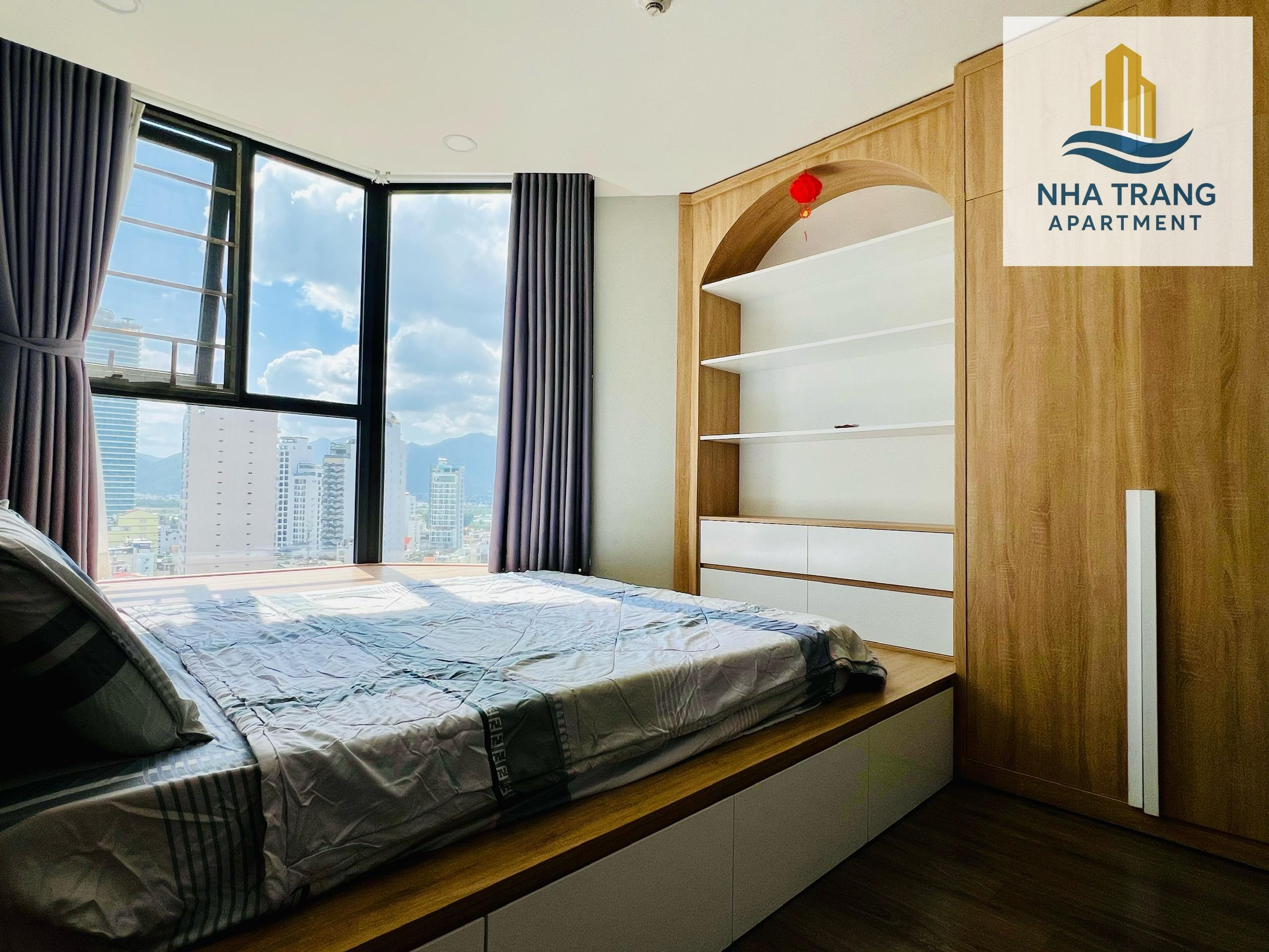 A1815 - CHO THUÊ CĂN HỘ 2PN TẦNG CAO – HUD BUILDING NHA TRANG