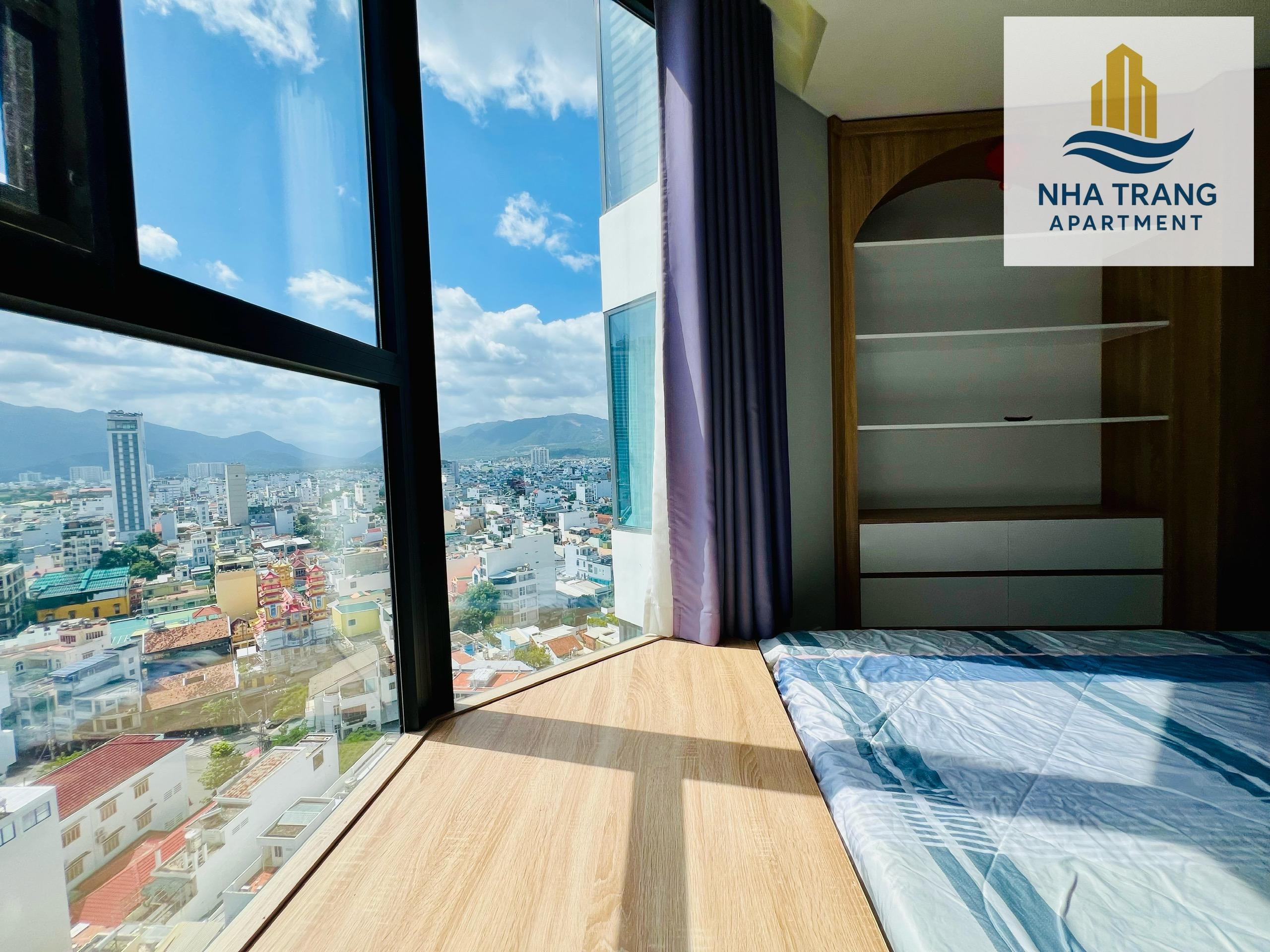 A1815 - CHO THUÊ CĂN HỘ 2PN TẦNG CAO – HUD BUILDING NHA TRANG