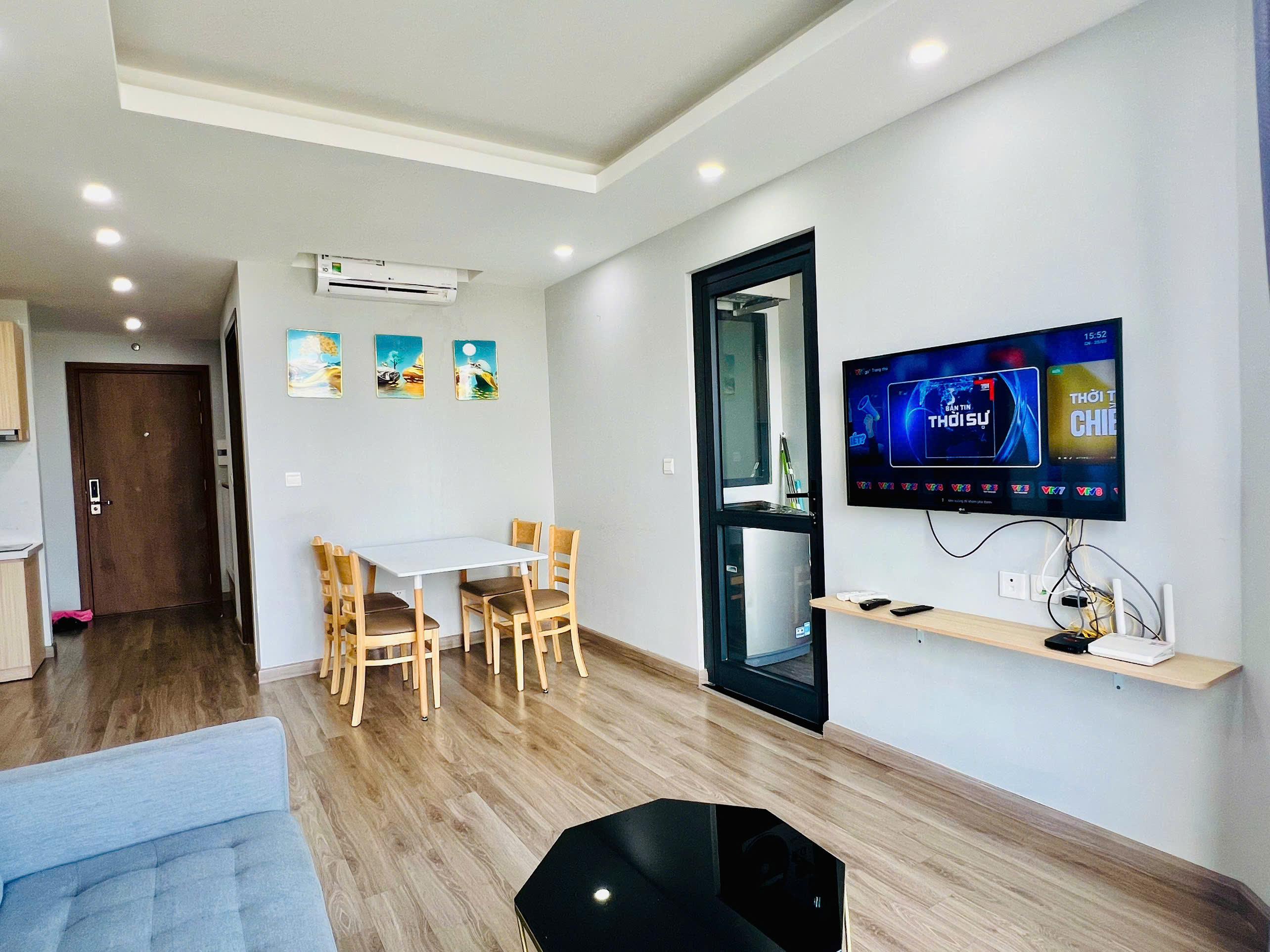 Căn hộ HUDBUILDING 59,2m2. 2 phòng ngủ, tầng cao, đầy đủ nội thất