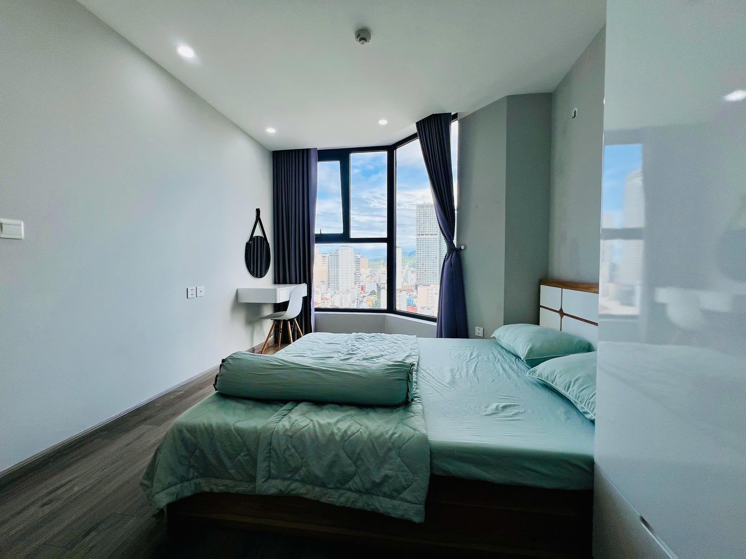 Căn hộ HUDBUILDING 59,2m2. 2 phòng ngủ, tầng cao, đầy đủ nội thất