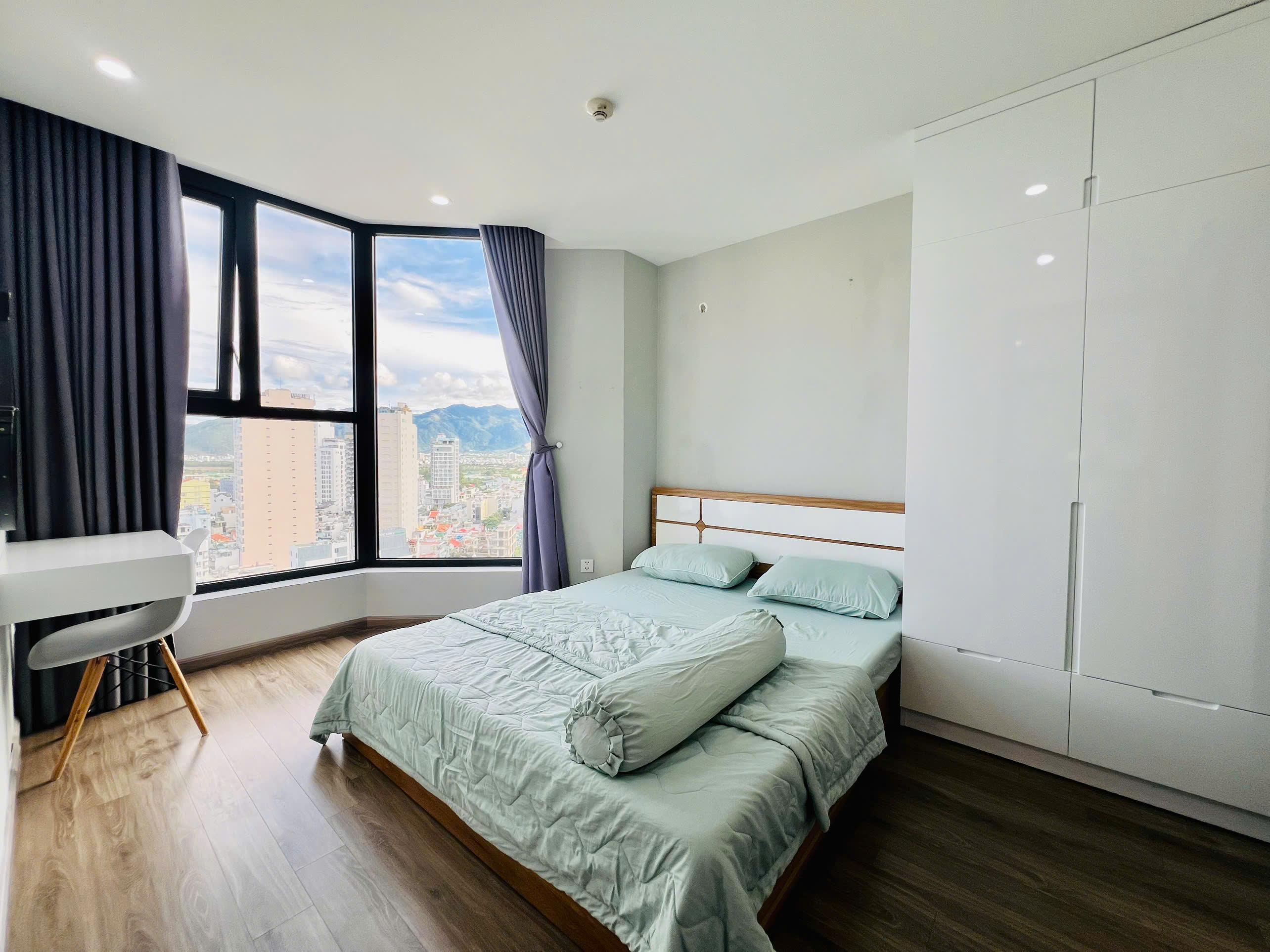 Căn hộ HUDBUILDING 59,2m2. 2 phòng ngủ, tầng cao, đầy đủ nội thất