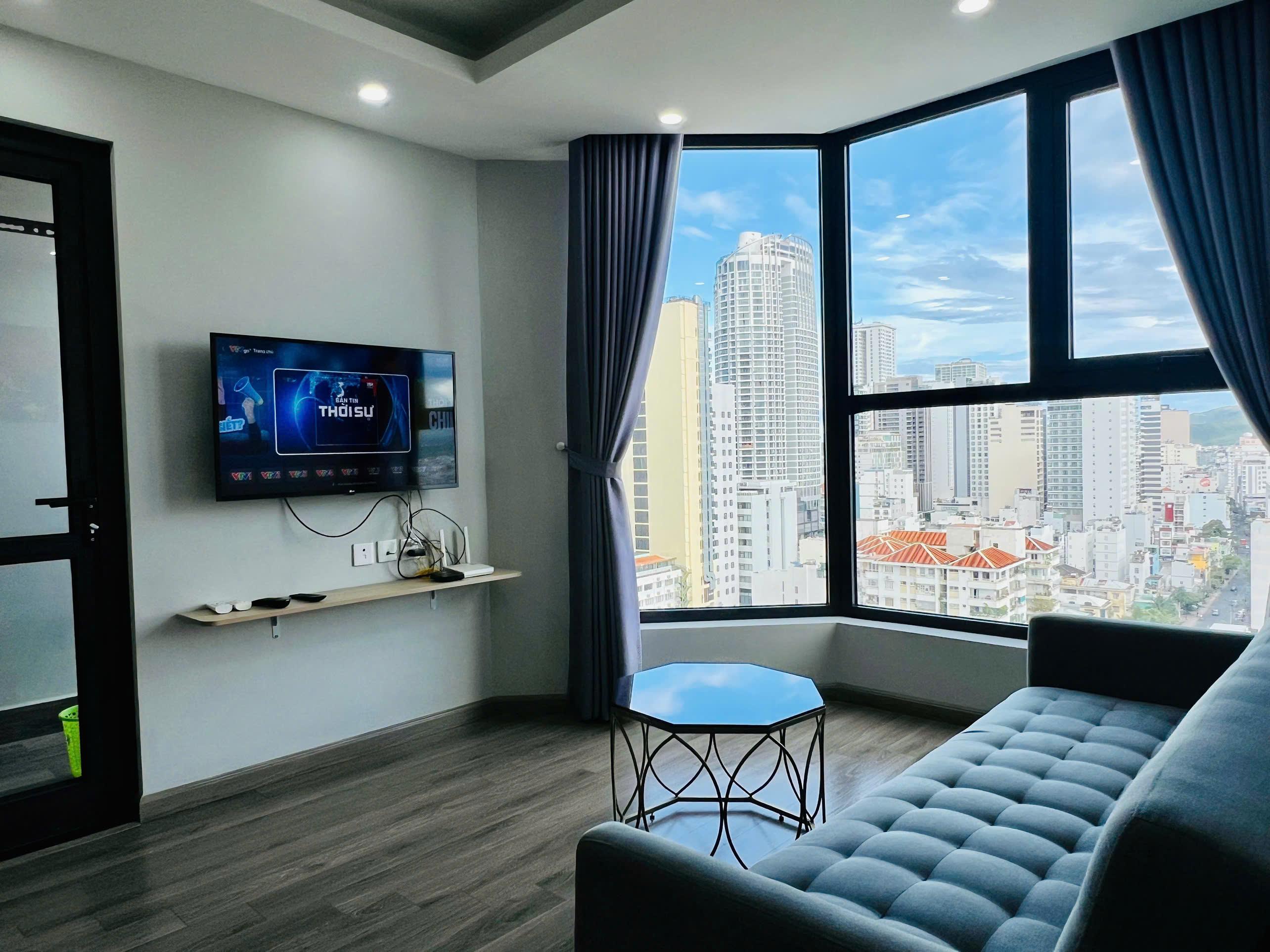 Căn hộ HUDBUILDING 59,2m2. 2 phòng ngủ, tầng cao, đầy đủ nội thất