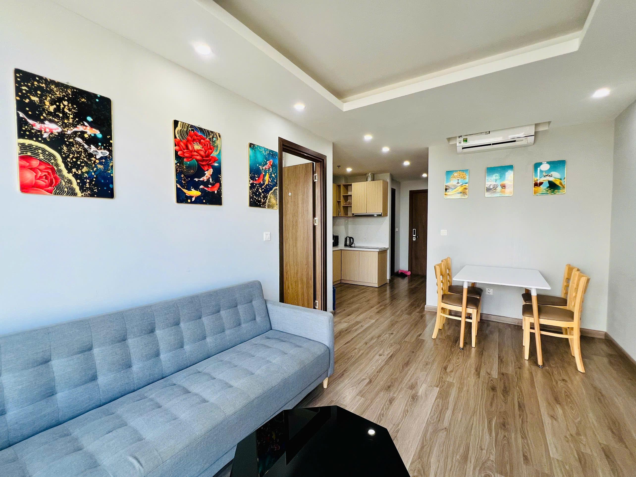 Căn hộ HUDBUILDING 59,2m2. 2 phòng ngủ, tầng cao, đầy đủ nội thất