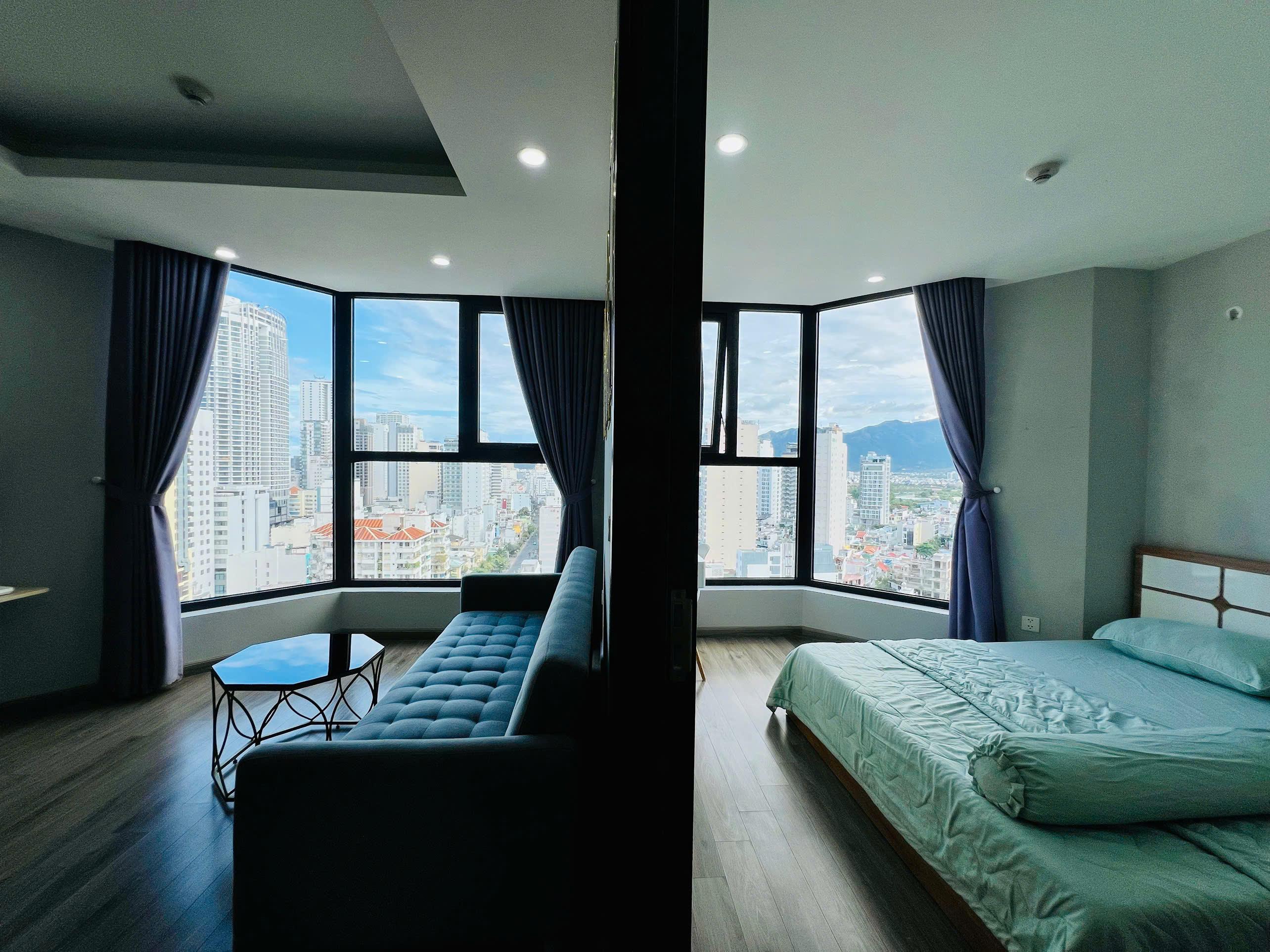 Căn hộ HUDBUILDING 59,2m2. 2 phòng ngủ, tầng cao, đầy đủ nội thất