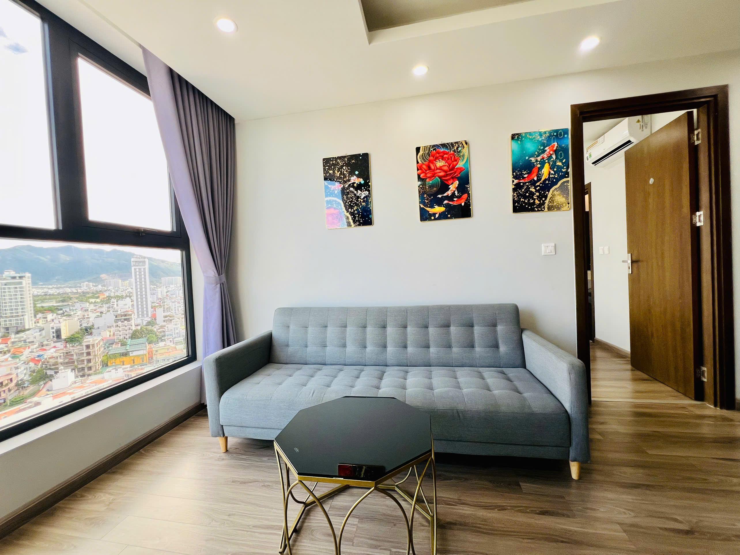 Căn hộ HUDBUILDING 59,2m2. 2 phòng ngủ, tầng cao, đầy đủ nội thất